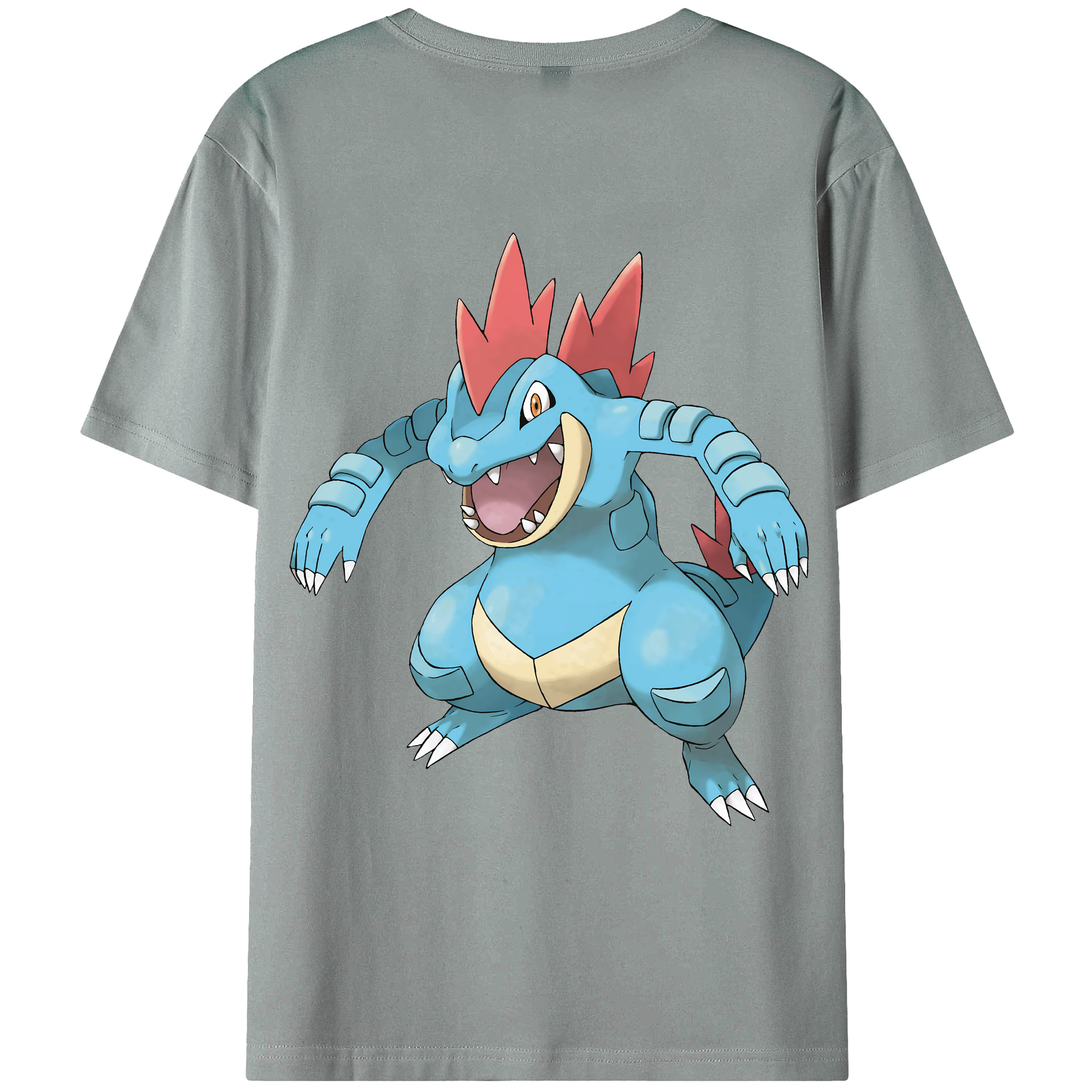 （画像用） ポケットモンスター Pokémon 綿100％ メンズ半袖Tシャツ（バックプリント） 通気性